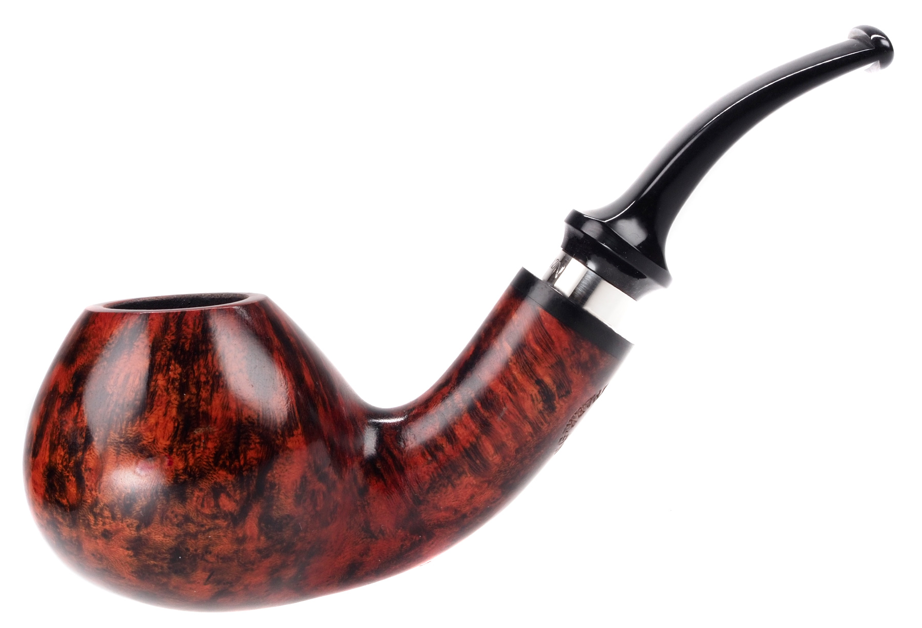 Nording Pipes, Silver Mount 2, Bent Apple, 9 mm.