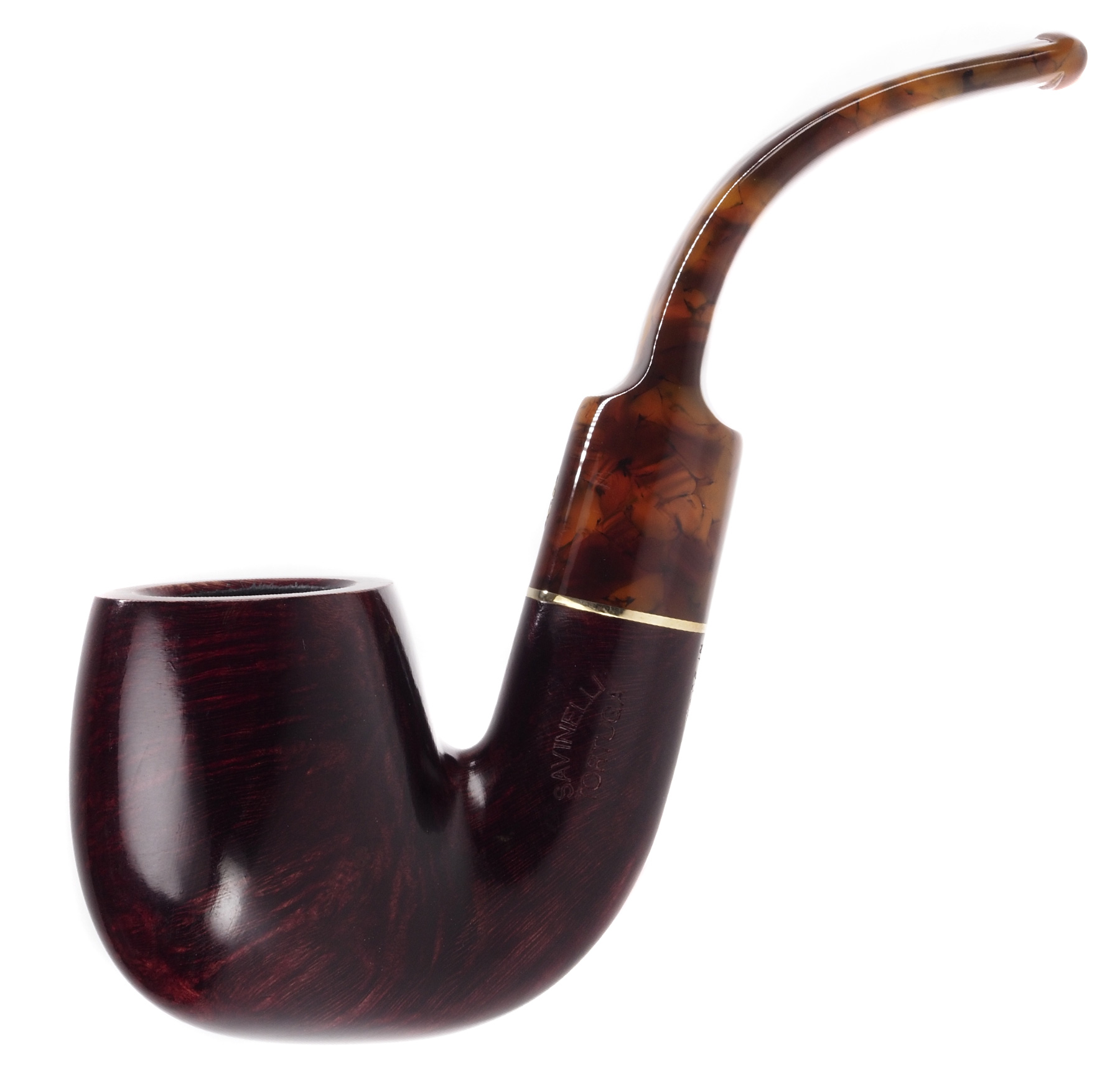 Savinelli, Tortuga 614, Full Bent Billard, Smooth