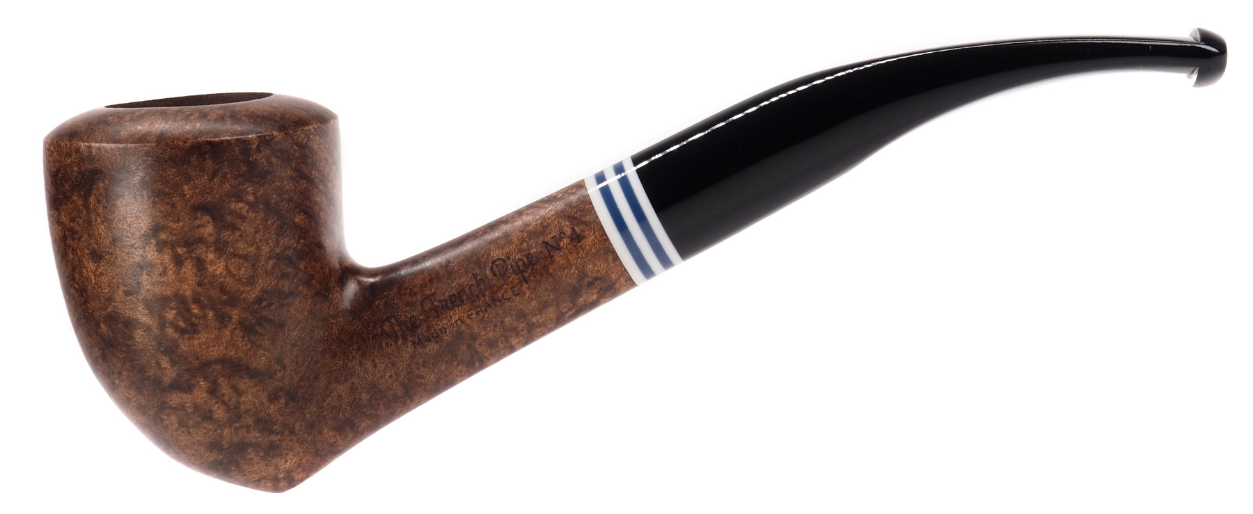 Chacom, The French Pipe, No. 4, Bent Acorn, Smooth