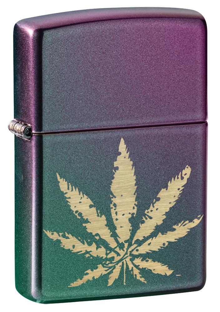 Zippo, Iridescent Marijuana Leaf