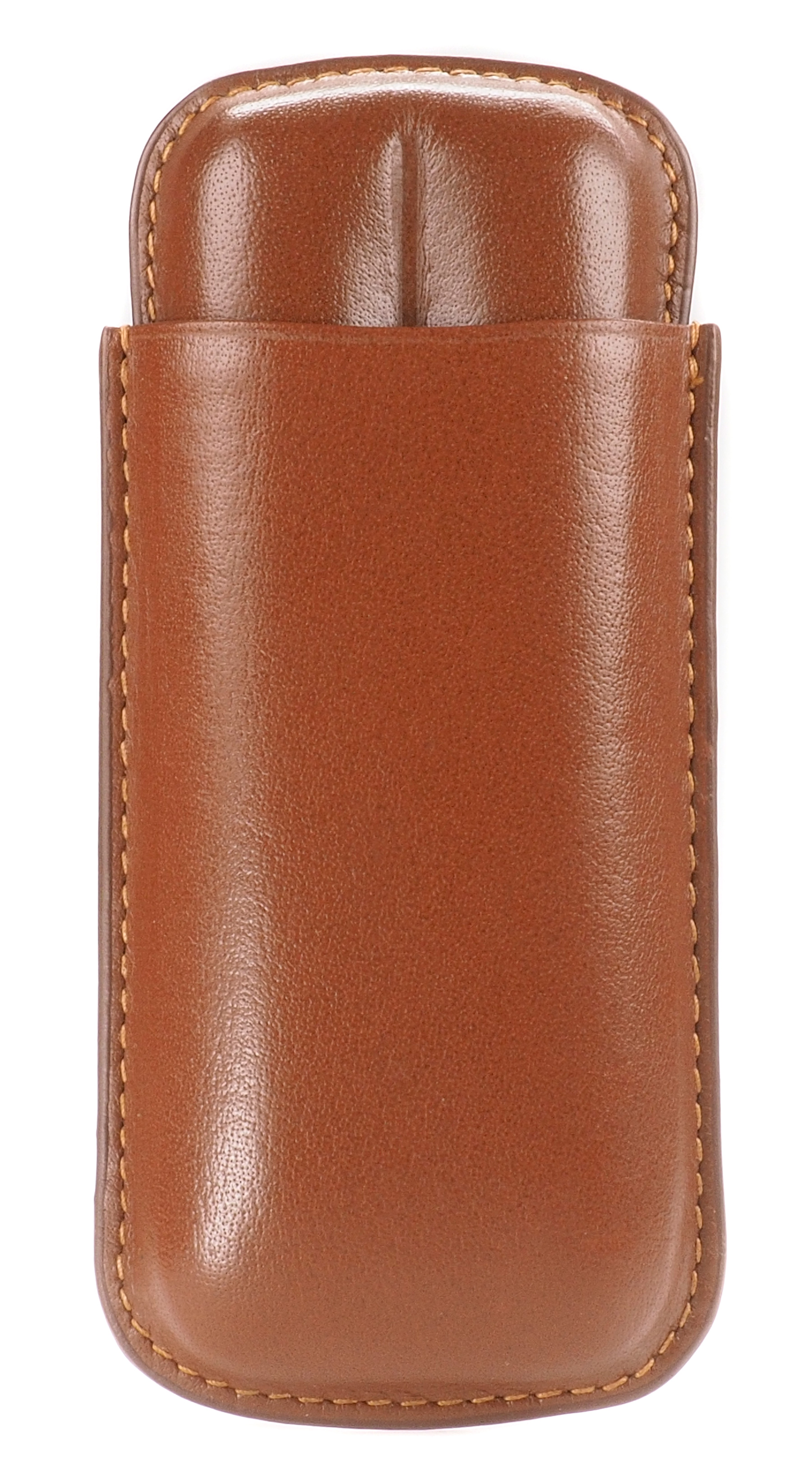 Sareva, Cigar Case, 2 Robusto/Corona, Brown