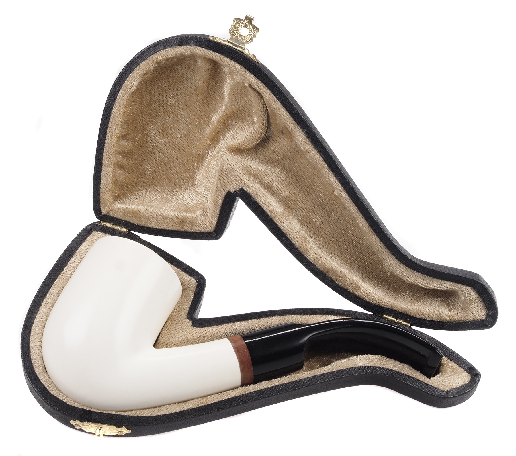 Meerschaum, Half Bent Billard, 9 mm.