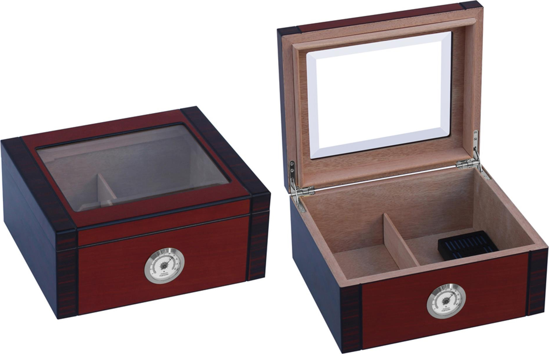 Hauser, Red-Brown Humidor, 25 cigars