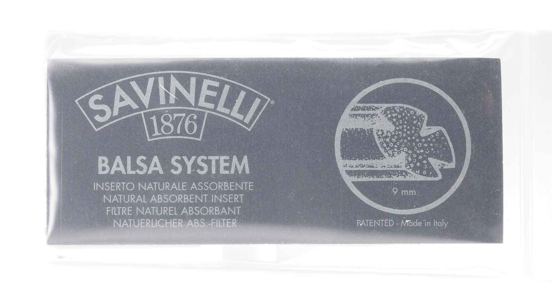 Savinelli, 15 pieces, 9 mm balsa wood filters