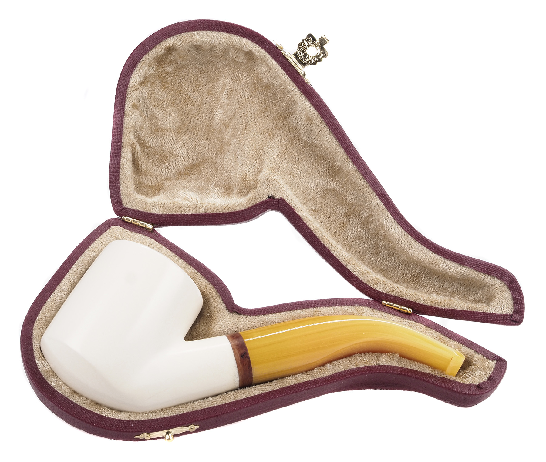Meerschaum, Full Bent Billard, 9 mm.