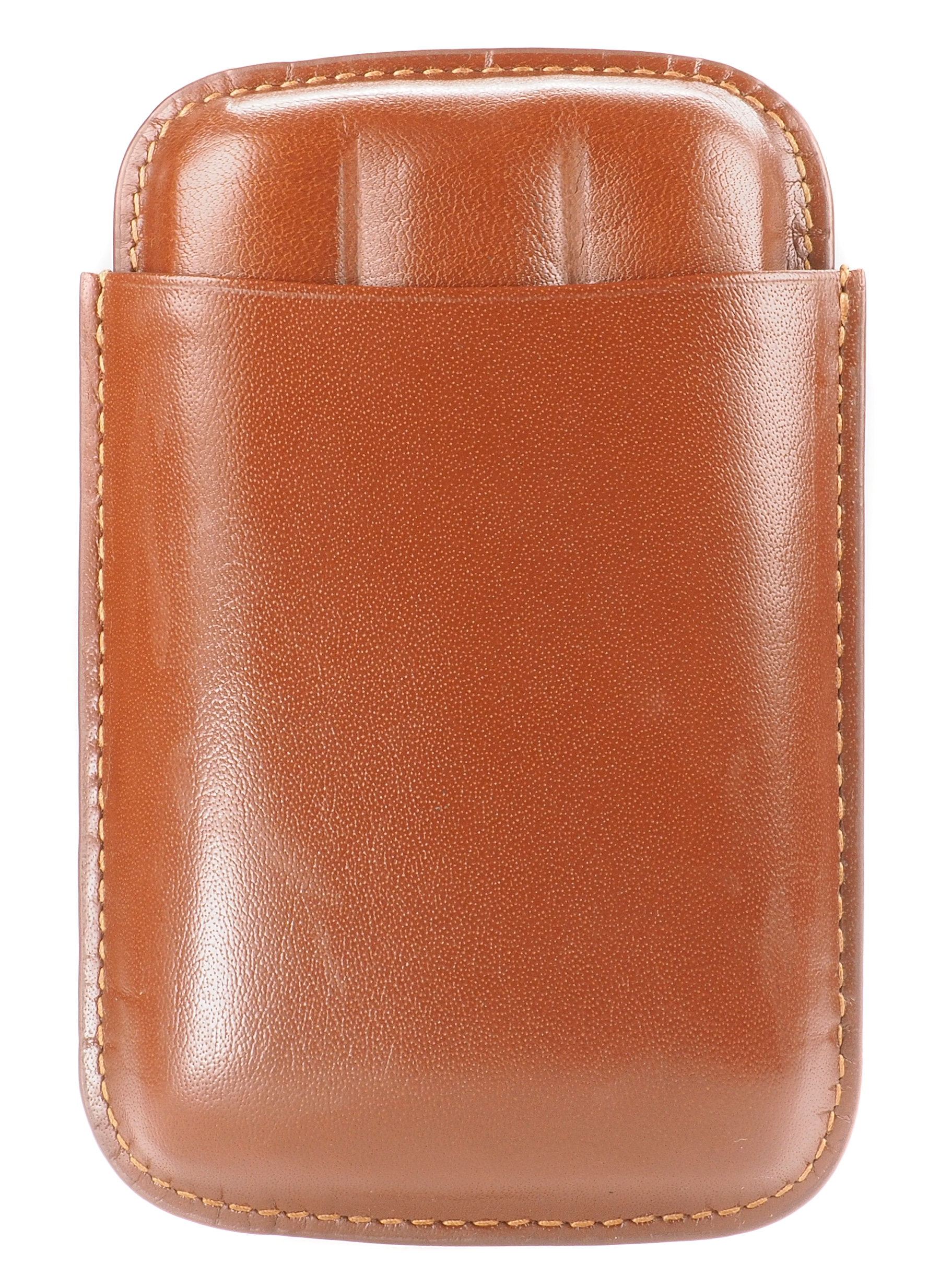 Sareva, Cigar Case, 3 Robusto/Corona, Brown