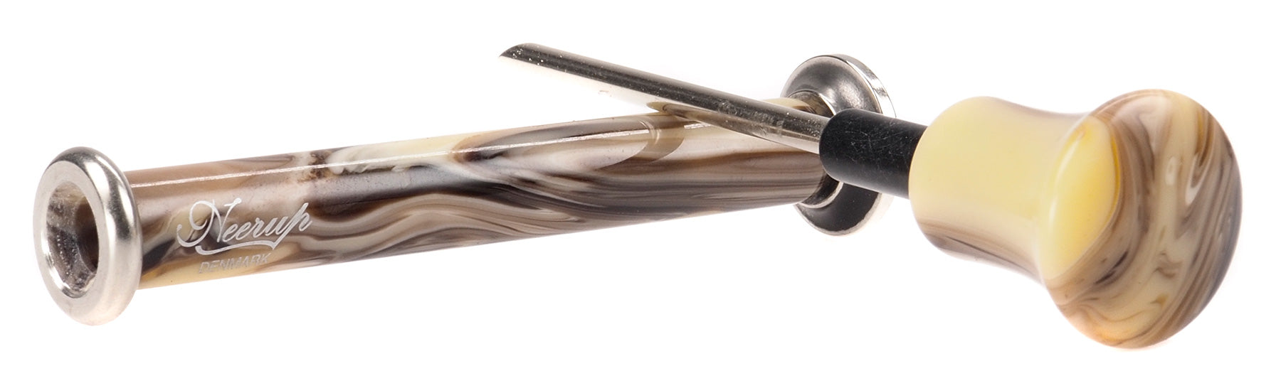 Neerup Pipes, Acrylic Tamper w. pick, Yellow/brown