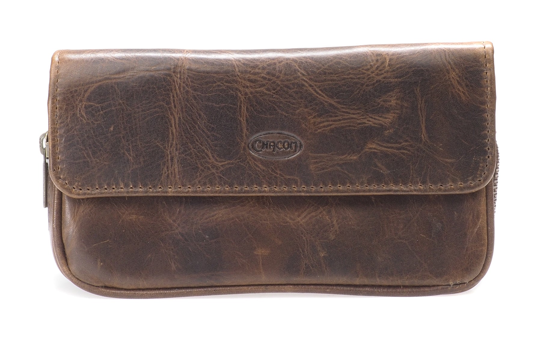 Chacom Leather products, Combi Pouch, 2 pipes