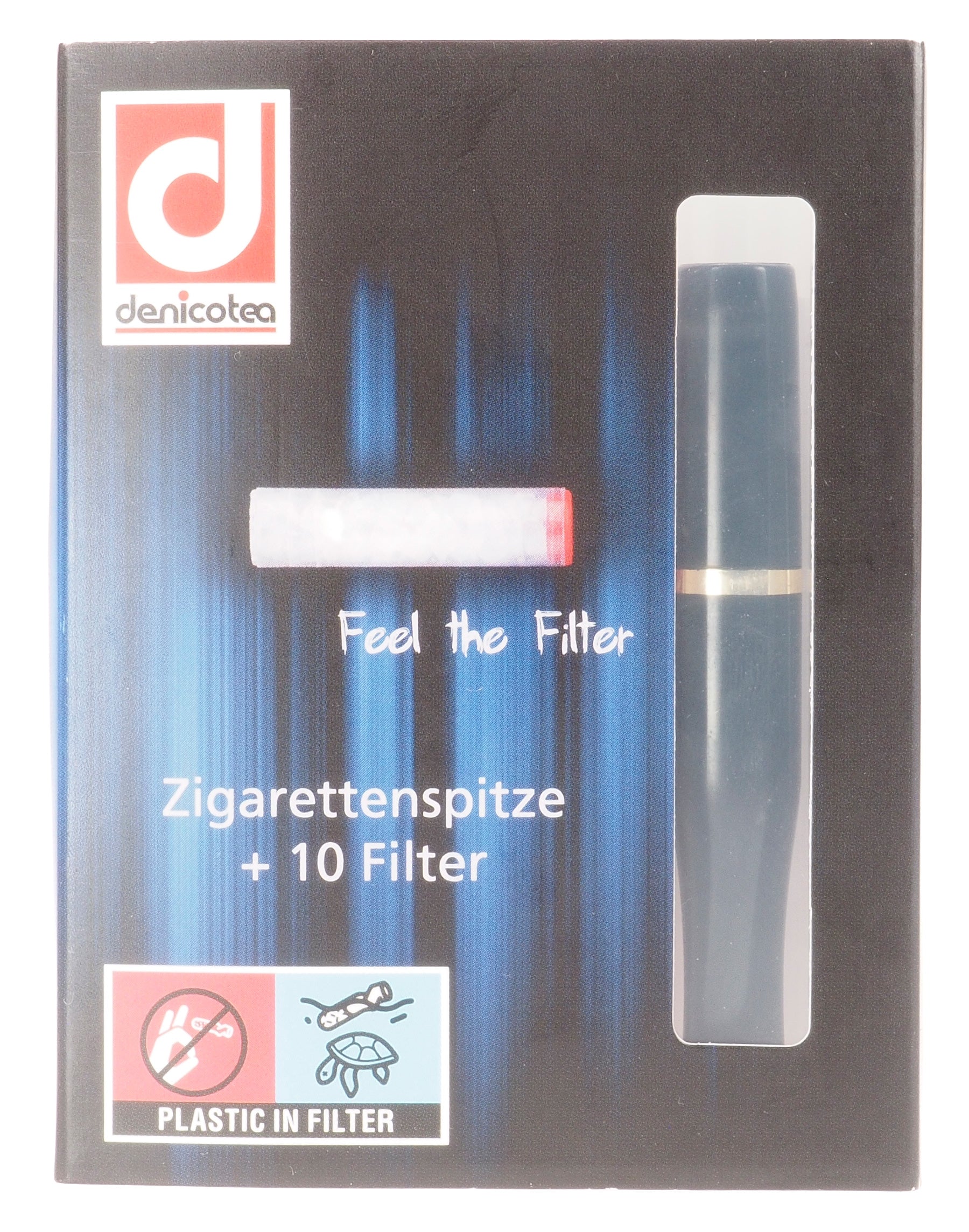 Denicotea, Cigarette Holder, Black, Short Model