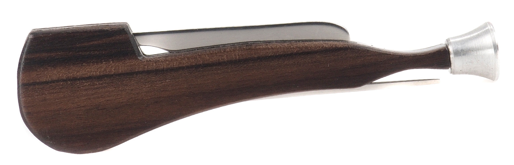Pipe shaped pipe tamper w. wood