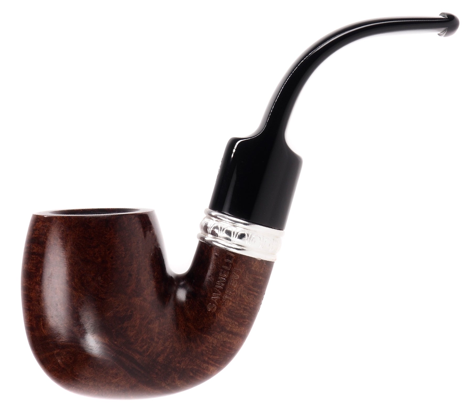 Savinelli, Trevi 614, Krum Billard Pibe, Brun Glat