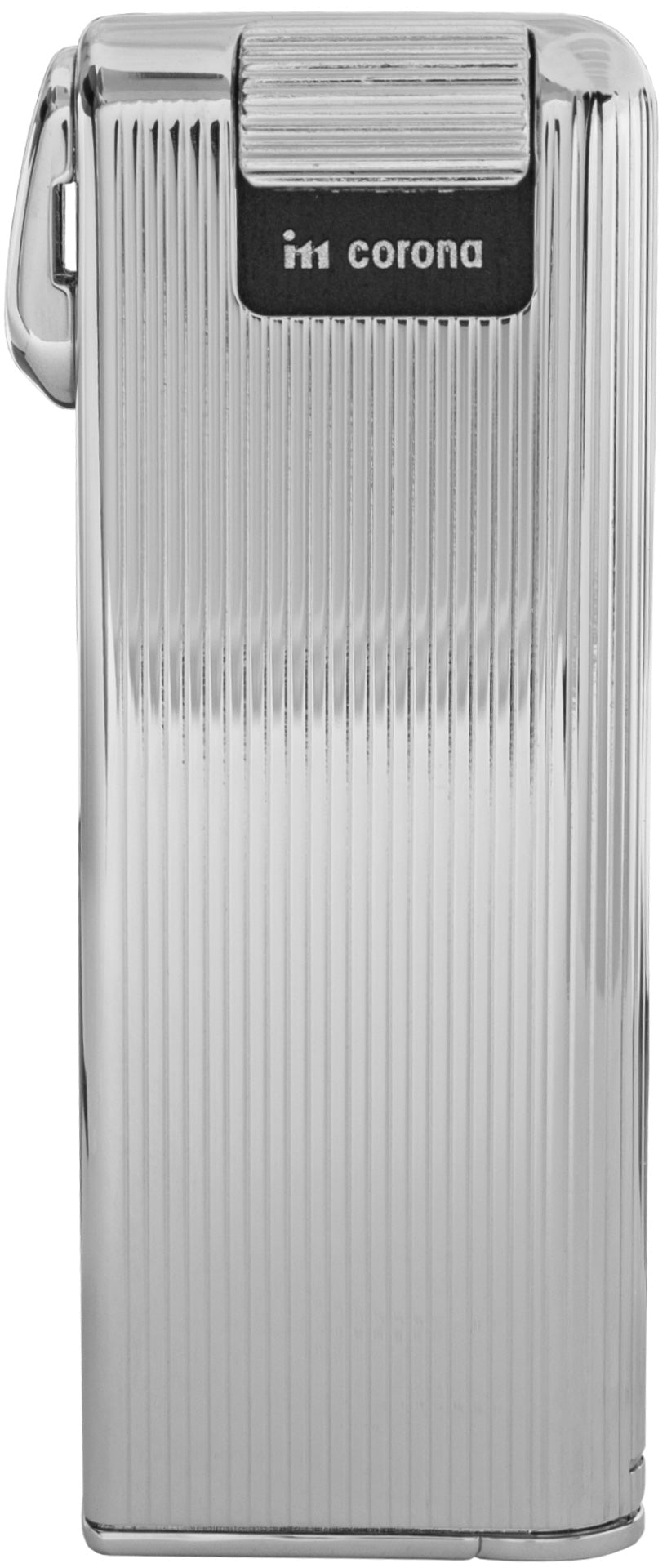 Im Corona Electronic Pipe Lighter - Chrome Striped