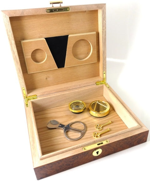 Humidor-set, 10 cigars + cutter