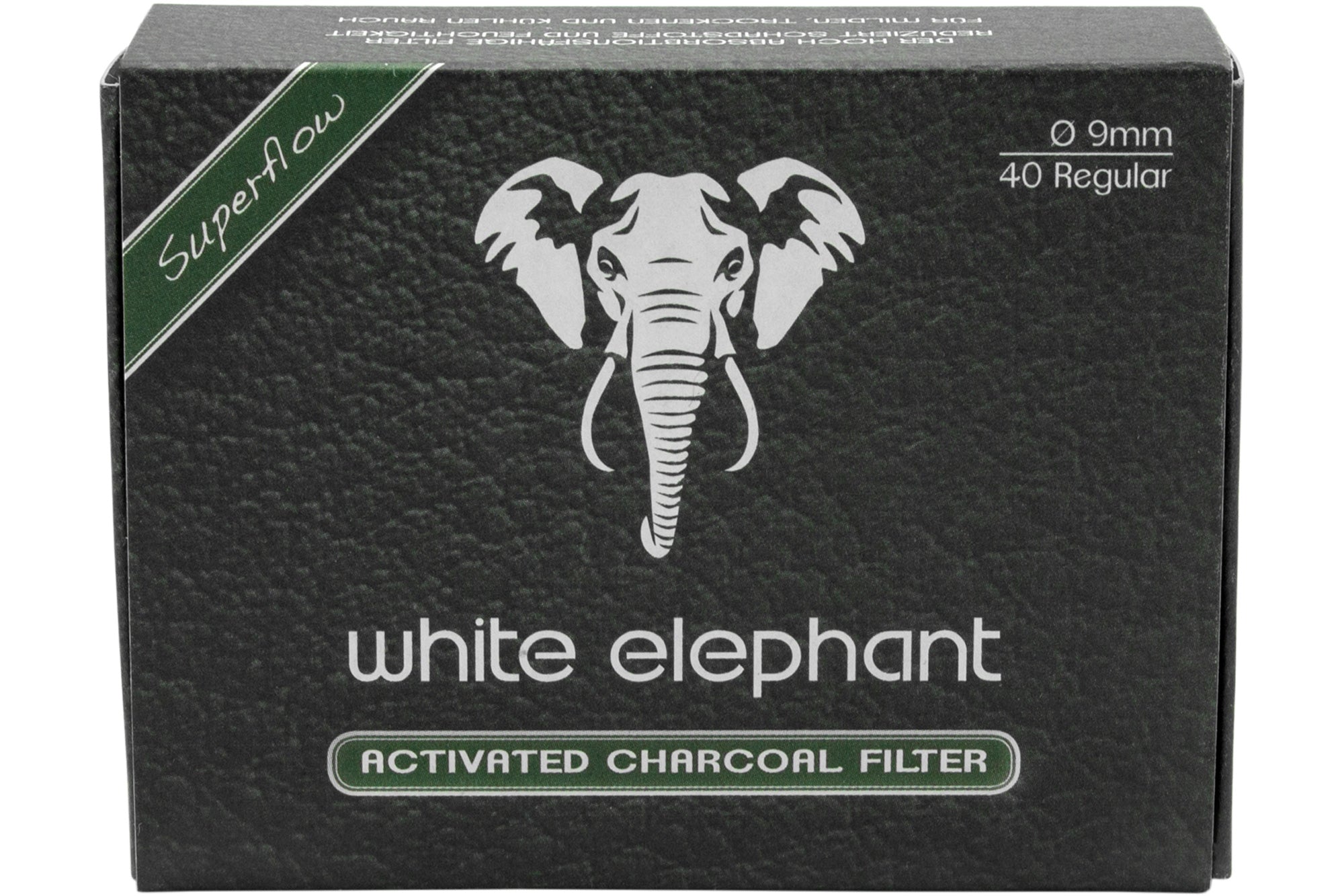 White Elephant, Pipe Filters, 9 mm, 40 pieces
