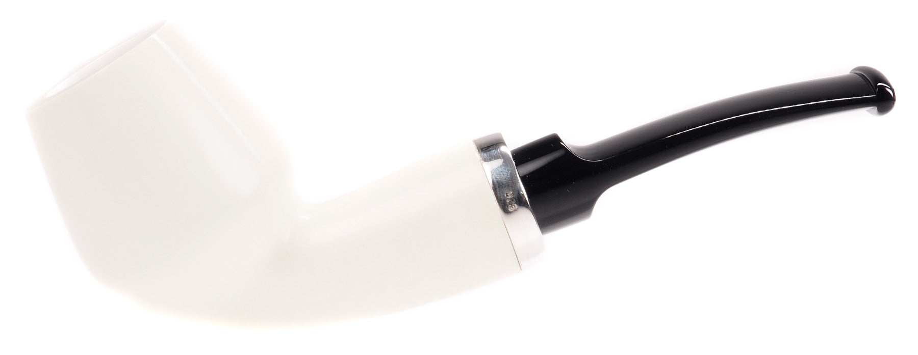 Meerschaum, Reverse Calabash Rhodesian w. Silver