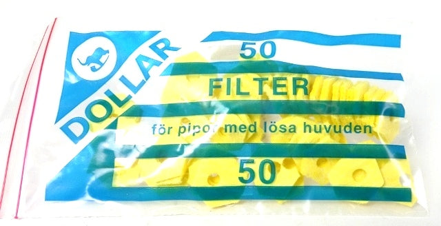 Dollar Pipe Filters, 50 pieces