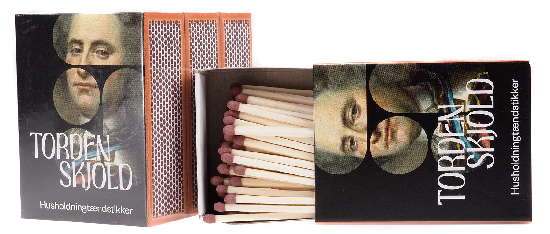 Tordenskjold, Pibetændstikker, 3 æsker