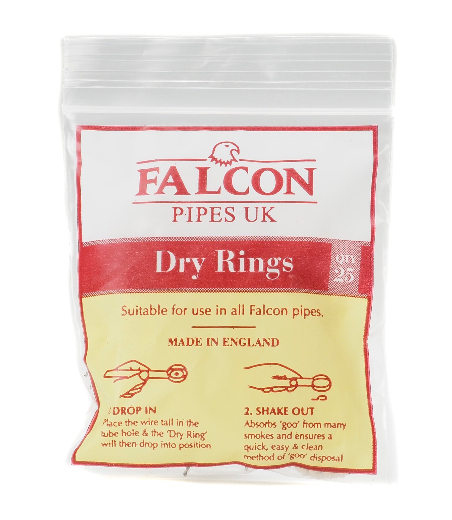 Falcon, 1x25, dry rings for pipes
