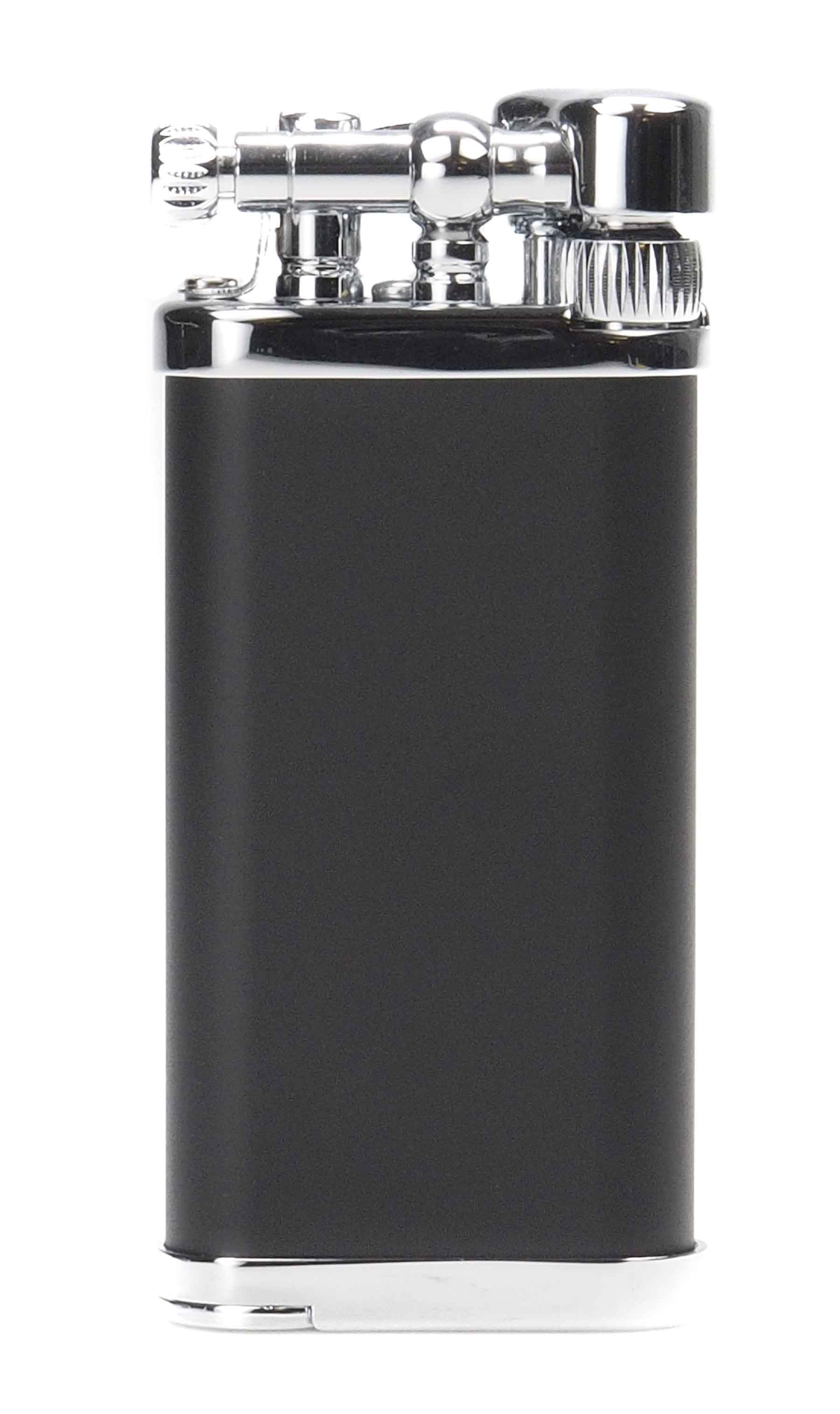 Im Corona pipe lighter, Old boy, black and silver