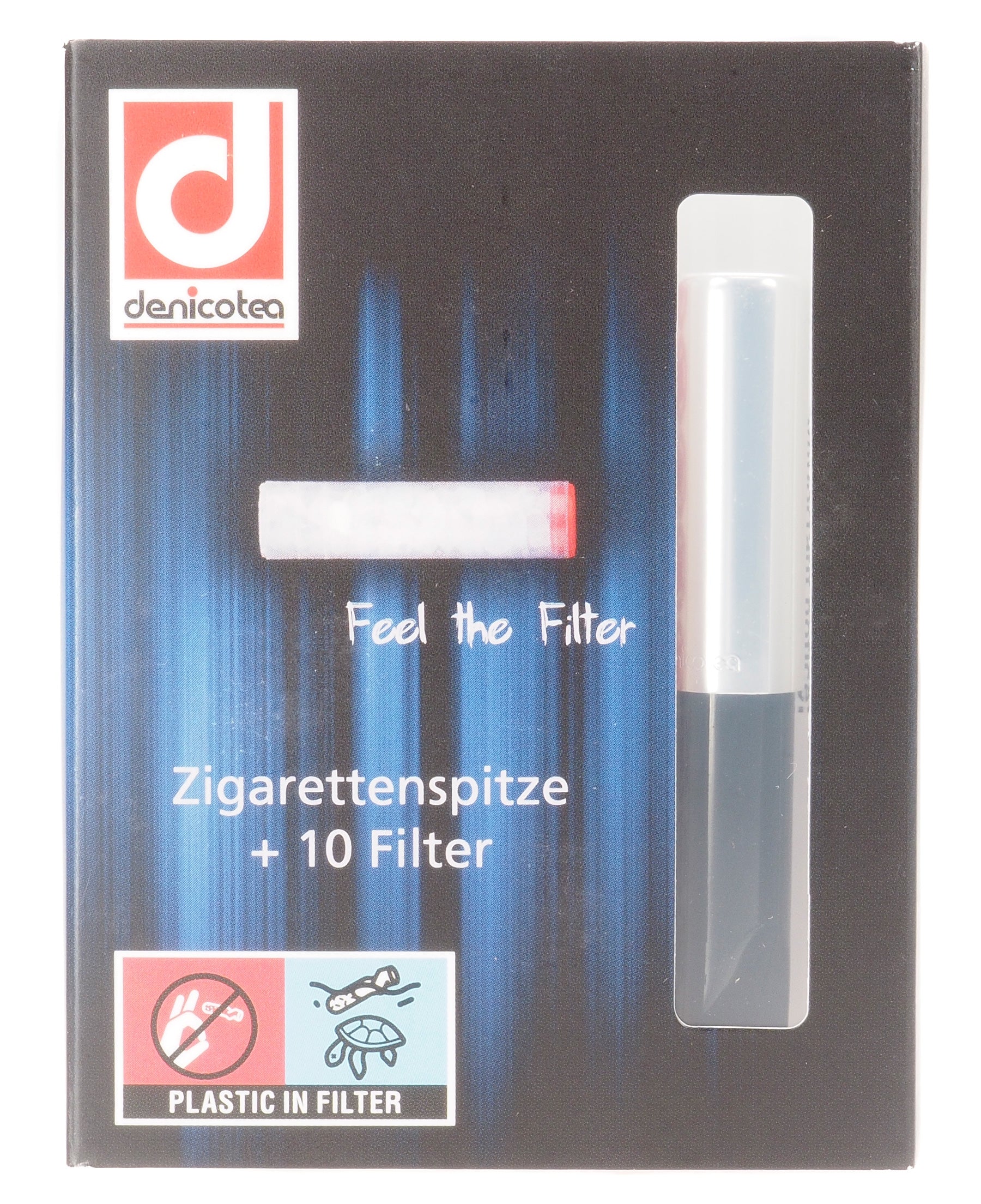 Denicotea, Cigarette Holder, Chrome, Short Model
