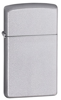 Zippo, Satin Chrome, Krom, SLIM