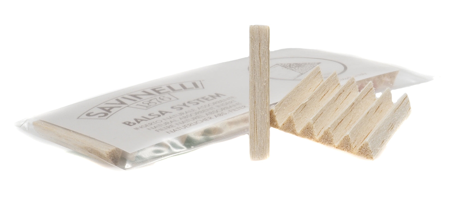 Savinelli, 20 pieces, 6 mm balsa wood filter